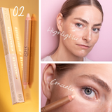 Dual-Ended Highlighter and Concealer Stick | Warm Undertone / Golden Glow
