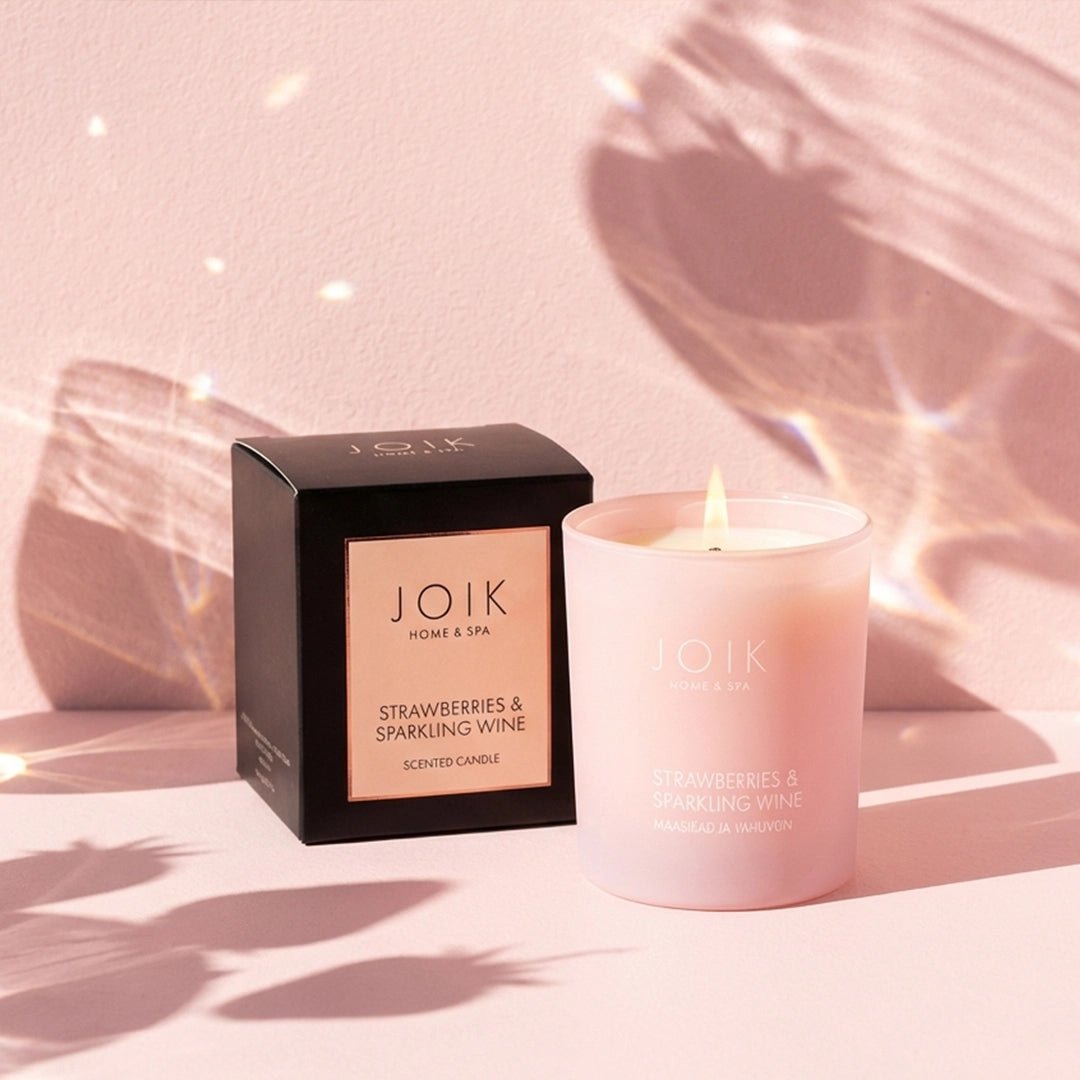 Scented Candle | Strawberries & Sparkling Wine - Joik USA