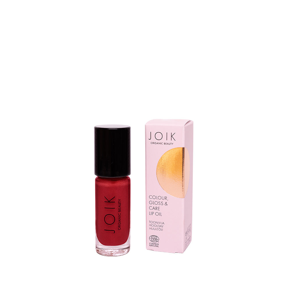 JOIK Organic Beauty Gloss & Care Lip Oil 04 Ruby Red