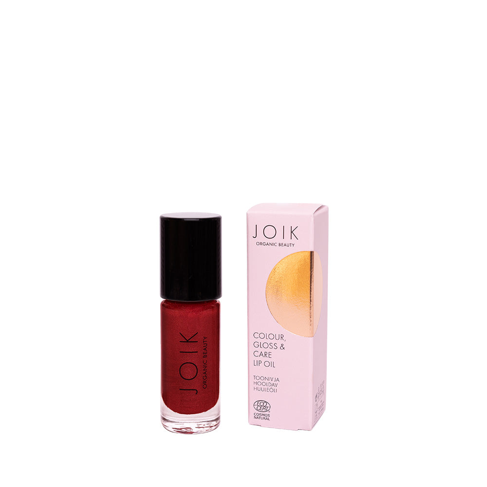 JOIK Organic Beauty Gloss & Care Lip Oil 07 Poppy Glam