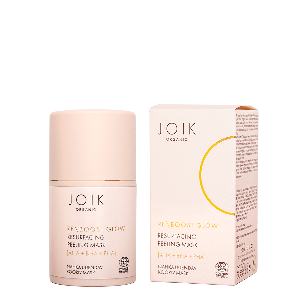 JOIK Organic Re-Boost Glow AHA+BHA+PHA Resurfacing Peeling Mask