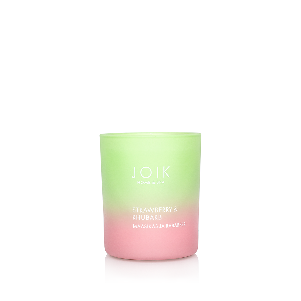 JOIK Home & Spa Scented Candle Strawberry & Rhubarb