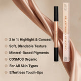 Dual-Ended Highlighter and Concealer Stick | Warm Undertone / Golden Glow - Joik USA