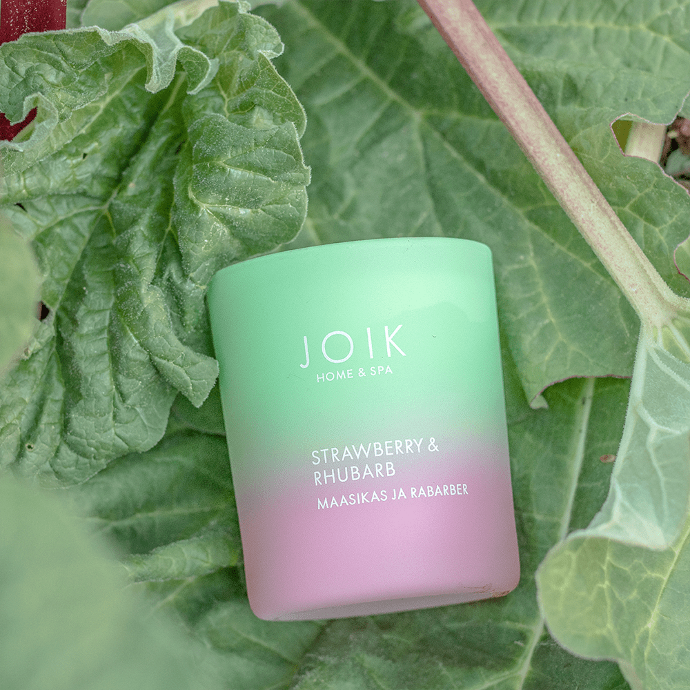 Scented Candle | Strawberry & Rhubarb - Joik USA
