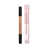 Dual-Ended Highlighter and Concealer Stick | Subtle Pink / Soft Champagne